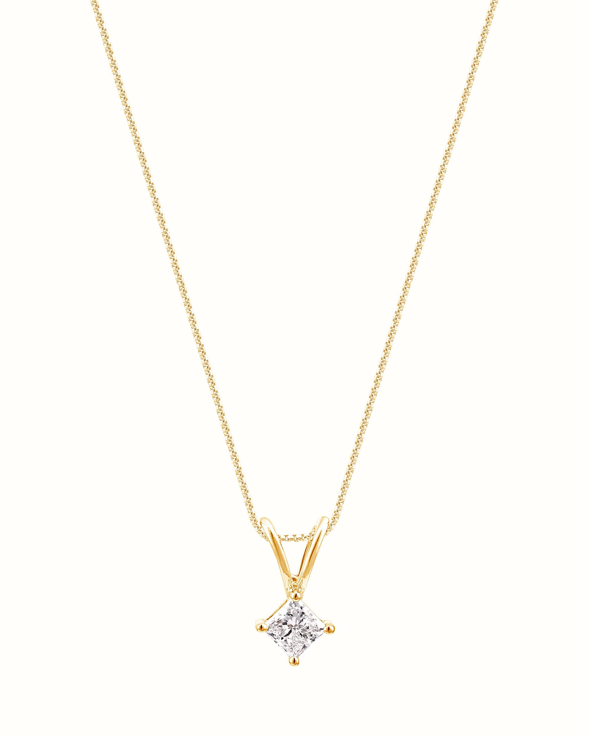 0.35 ct Princess Cut Pendant