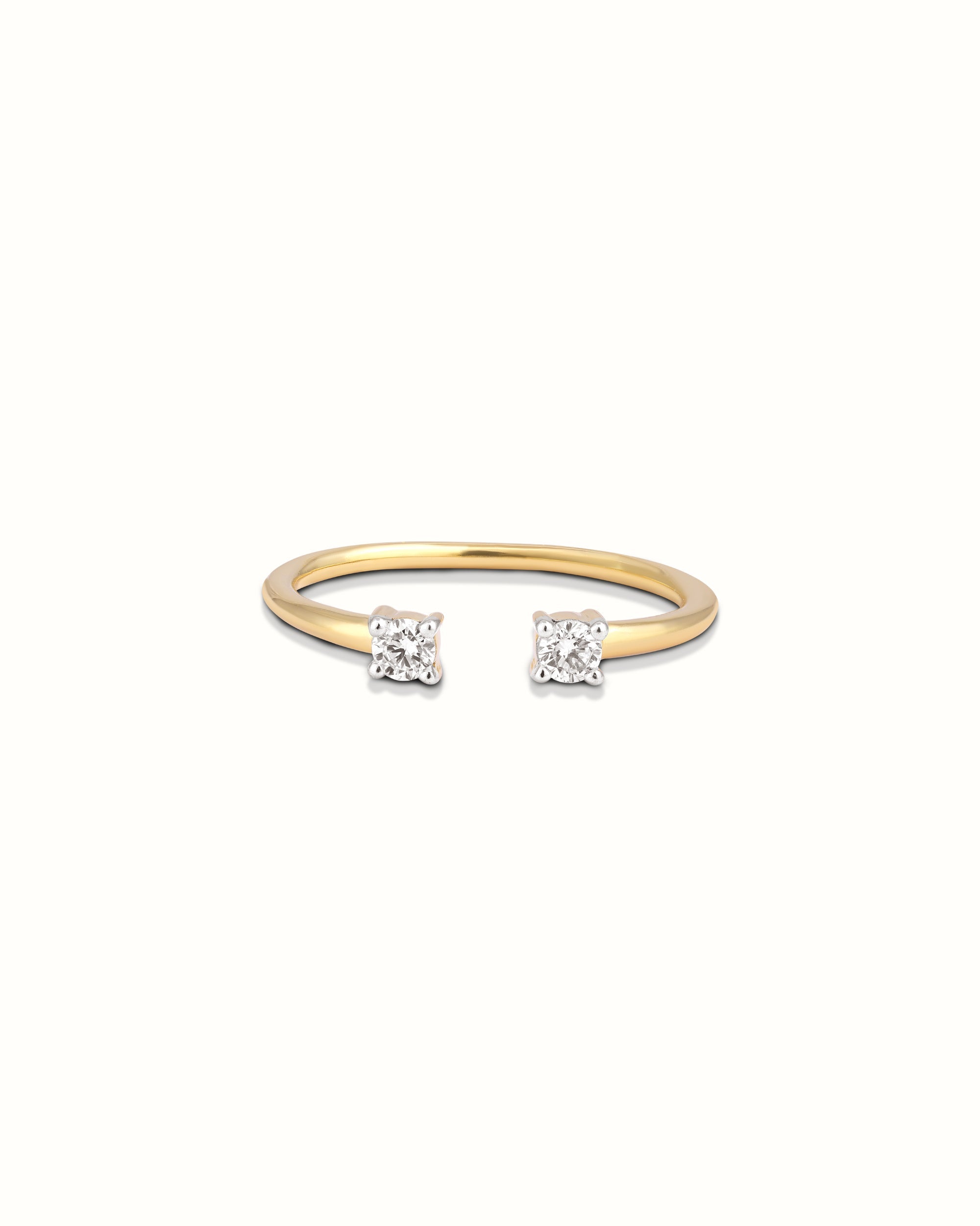 Diamond Toi-Et-Moi Ring